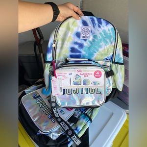 New Justice 4 Piece Back Pack Set